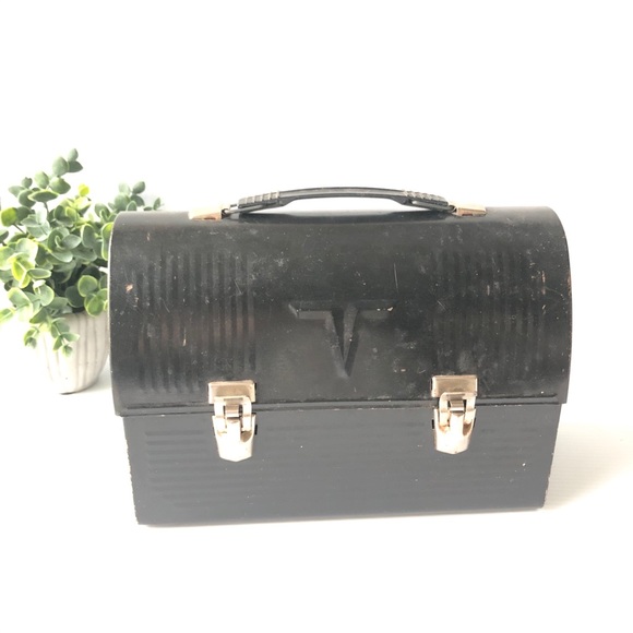Old Lunchbox Vintage Thermos King Steely